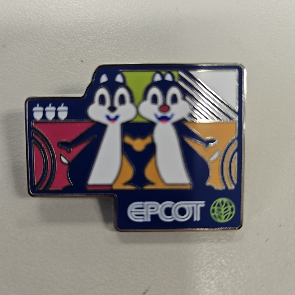 Disney Epcot Chip and Dale Pin - Blue, Pin